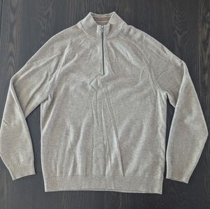 Ted Baker London | Mens Tan Quarter Zip Sweater
